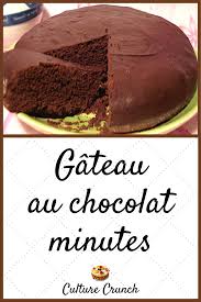 Gateau Au Chocolat Minutes La Recette Facile Gateau Chocolat Gateau Recette Patisserie Facile