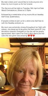 On behalf of the Bradford family. We would like to share the funeral  details of our mum and gran 💔