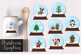 Download Christmas Snow Globes Graphic By Revidevi Creative Fabrica PSD Mockup Templates