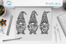 Download Gnome Mandala Svg Cut Files Gnome Mandala Clipart By Doodle Cloud Studio Thehungryjpeg Com