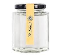1000ml Glass Jars Hexagon 500ml Glass Bottle for Food Storage with Mental  Screw Cap