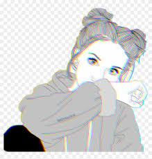 Photo, sketch and paint effects. Drawing Tutorial Tumblr Girl Youtube Glitch Girl Tumblr Madchen Bilder Zum Abmalen Hd Png Download 2374753 Free Download On Pngix
