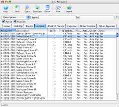 sample chart of accounts arts management systems