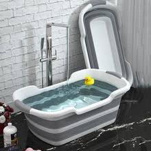 A bench or table allows you to bath bub at the perfect height, but given that it involves some heavy lifting at draining time, you might want to opt for a more compact tub style. Newborn Baby Folding Bath Tub Big Capacity Tubs Bath Washing Storage P Baby Tub Baby Bath Tub Dog Bath Tub