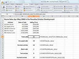 How do you count filtered cells in excel? Counting Cells With Excel 2007 S Count Functions Dummies