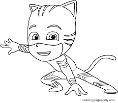 Next you can print it and color as you like it. Catboy Pj Masks Coloring Page