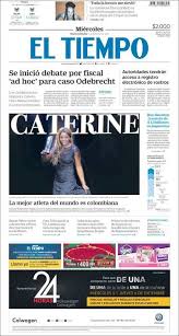 Time or the times) is a nationally distributed broadsheet daily newspaper in colombia launched on january 30th, 1911. Portada Miercoles 05 De Diciembre El Tiempo Colombia Alnavio Noticias De Ida Y Vuelta