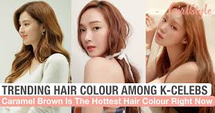 Best hair colors for fair skin. Caramel Brown Hair Colour Is Trending Among Korean Celebrities Girlstyle Singapore