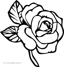 Different leaves make excellent subjects for children's coloring sheets as they provide a. Pretty Rose Color Page Flower Coloring Pages Rose Coloring Pages Printable Flower Coloring Pages