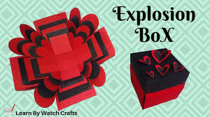 Fold and burnish all three pieces. Diy Explosion Box Tutorial Learn By Watch