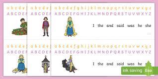 This resource can be used to hang up in the classroom or as alphabet flashcards. Rapunzel Alphabet Strips