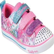 Girls Skechers Twinkle Toes Sparkle Lite Rainbow Brights