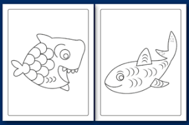 Get crafts, coloring pages, lessons, and more! Baby Shark Coloring Pages For Kids Grafik Von Pro Designer Creative Fabrica