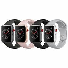 Smart Watches 178893 New Apple Watch Series 3 38mm Gps Cellular Aluminium Case Fog Black Pink Buy It Apple Watch Apple Watch Series 3 Apple Watch Series
