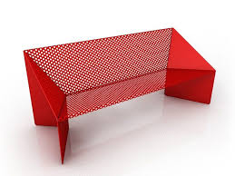 Download The Catalogue And Request Prices Of Origami By Garda Design Perforated Metal Bench Design Piter Perbelli Metal Furniture Metal Bench Perforated Metal