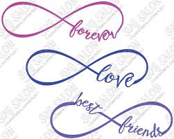 Download Best Friends Love And Forever Infinity Cutting File Set In Svg 454700 Png Images Pngio