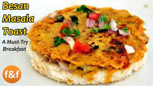 Bread Besan Toast With Step By Step Recipe Video In Hindi It S A Quick Indian Vegetarian Breakfast Recipe Which Is Tast Indian Breakfast Recipes Toast Recipes
