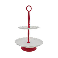 Maybe you would like to learn more about one of these? 15 Red White 2 Tier Metal Tray By Ashland Michaels