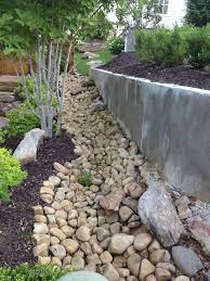 Retaining Wall With Rocks For Drainage Area Patio Stones Boulder Retaining Wall Retaining Wall Steps
