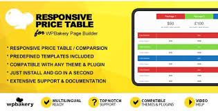 Mega Addons For Wpbakery Page Builder Formerly Visual Composer Responsive Price Table Addon For Wpbakery Page Builder Formerly Visual Composer Https Www Thepirateb Digital Marketing Tools Pricing Table Wordpress Plugins