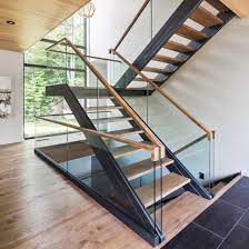 China American Glass Stair Balustrade With Aluminum U Base Channel China Staircase Glass Railing U Channel Glass Balustrade