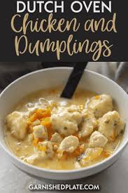 They Key To Making Light And Fluffy Dumplings Is To Not Over Mix The Flour Stir Everything Togethe Oven Recipes Healthy Dutch Oven Recipes Dutch Oven Chicken