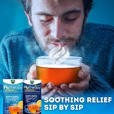 Vicks Flutherapy Cold and Flu Medicine, Night Hot Drink, 9 ct