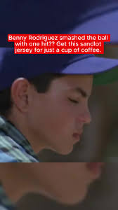 The Sandlot Benny 'The Jet' Rodriguez Michael Squints Alan（Benny Rodriguez  smashed the ball with one hit?? Get this sandlot jersey for just a cup of  coffee #jersey #sandlotjersey #baseballjersey #sandlotmovie #SandlotForever  #ClassicBaseball #