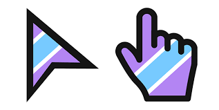 Custom Cursor Logo Custom Chrome Web Blue Stripes