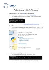 Java™ is the world's leading programming language and platform. Py Spark Setup Guide Windows Pyspark Setup Guide For Windows Download Java Jdk 8 From This Link Studocu