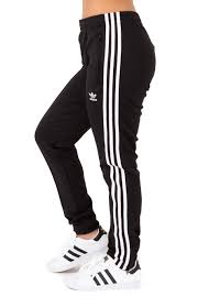 All Black Adidas Joggers Womens Adidas Women S Ce2400 Sst Track Pants Black Mltd Adidas Women Adidas Outfit Black Adidas Jacket