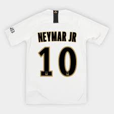 Bienvenido a camisetasfutbolbaratas2018.com, la primera tienda en línea de europa se especializa en todos los camisetas de futbol. Camisa Paris Saint Germain Infantil Away 2018 NÂº 10 Neymar Jr Torcedor Nike Branco Dourado Netshoes