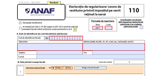 1116 din 29 decembrie 2018 având în vedere obiectivul asumat prin programul de guvernare de realizare a unei creșteri economice inteligente, sustenabile și inclusive bazată pe o forță de muncă calificată și retribuită conform calificării, ținând cont că dezvoltarea economică nu este la același nivel în toate județele, decalajele între. DeclaraÈ›ia 110 Formular Pdf Inteligent Anaf DescarcÄƒ DeclaraÈ›ia