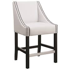 Designed with nailhead around the seat to add aesthetic beauty. Dining Chairs And Bar Stools Upholstered Counter Height Stool With Nailhead Trim Quality Furniture At Affordable Prices In Philadelphia Main Line Pa