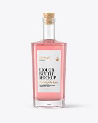 Download Clear Glass Bottle With Alcohol Drink Mockup In Bottle Mockups On Yellow Images Object Mockups Yellowimages Mockups