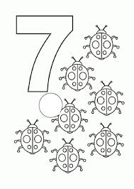 Number 7 Coloring Pages Easy Learning Educative Printable Kids Math Activities Numbers Preschool Math Activities Preschool