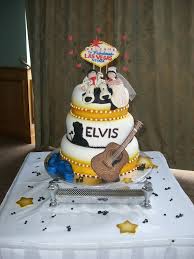 Pin By Pam De W On 50 S Party Elvis Cakes Elvis Wedding Themed Wedding Cakes
