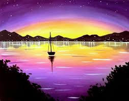 Hey Check Out Night Sail Ii At Arena Softball Complex Roseville Paint Nite Watercolor Scenery Canvas Art Projects Oil Pastel Drawings