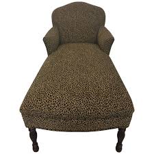 A chaise longue is an upholstered sofa in the shape of a chair that is long enough to support the legs. Great Looking Faux Leopard Vintage Chaise Lounge At 1stdibs