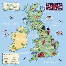 Desde 1606 fue una bandera marítima que representaba gran bretaña; Mapas Del Reino Unido De Gran Bretana E Irlanda Norte Para Descargar