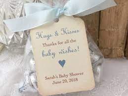 Boy Baby Hugs And Kisses Favor Bags Boy Baby Shower Kiss Etsy Baby Shower Kisses Favors Baby Shower Kisses Hershey Kisses Baby Shower Favors