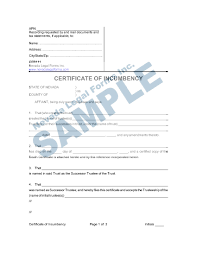 If the company is in good standing we will proceed to obtain the certificate of incumbency, and this will be issued within 1 working day. Certificate Of Incumbency Nevada Legal Forms Services