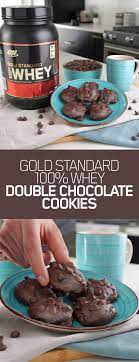 Gold Standard 100 Whey Double Chocolate Cookies Cookies And Cream Protein Recipe Protein Powder Cookies Protein Cookie Recipe