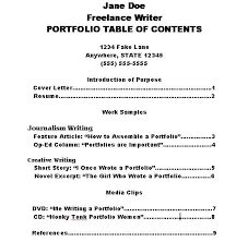 How To Make A Portfolio Table Of Contents Ehow Com Nursing Portfolio Table Of Contents Professional Writing