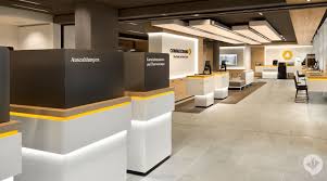 Commerzbank Flagship Filiale Dan Pearlman Group Bank Interior Design Office Space Design Bank Design