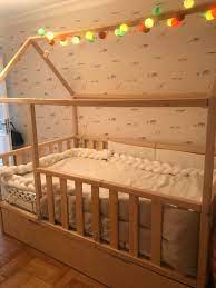 yavru yatakli naturel cilali defne model 120 200 cm montessori yatak ev icin