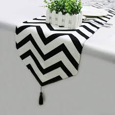 Black White Romantic Striped Table Runner Price 7 00 Free Shipping Homedecore In 2020 Striped Table Striped Table Runner Table Runners