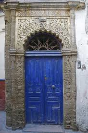 Blue Door And Stone Surround Essaouira Blue Door Window Architecture Beautiful Doors
