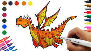 While a staple in fantasy art for decades, designing one of these mythical creatures from scratch is a skill. How To Draw Cute Dragon Easy Step By Step Drawing Coloring Pages For Kids Coloring Pages For Kids Cute Dragons Drawings