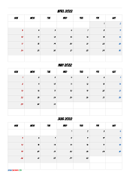 Printable Calendar April May June 2022 Q1 Q2 Q3 Q4 In 2020 January February March Printable Calendar July Printable Calendar